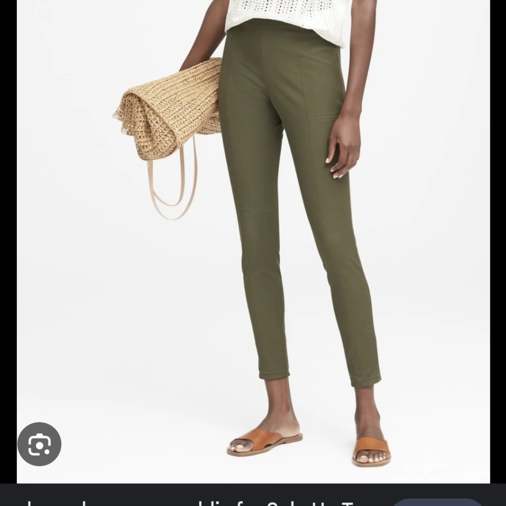 Banana Republic Olive Green Devon Leggings size 6